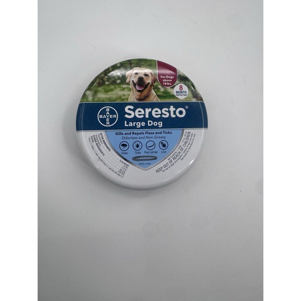 Seresto Flea & Tick Collar 8 Months Protection for Lg Dogs Fast Shipping